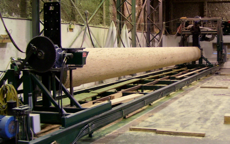 Lathe Milled Timber: material photograph