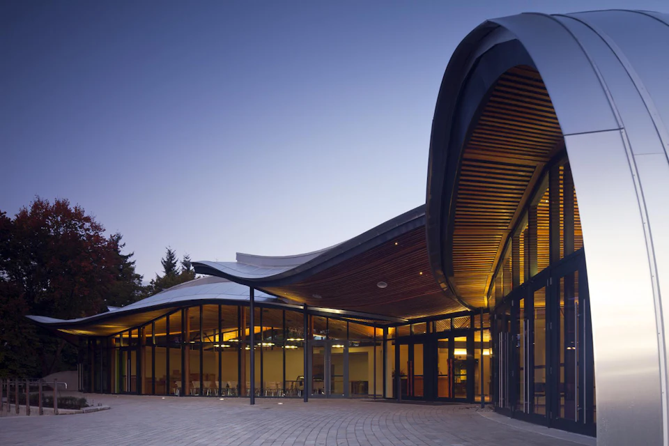 Exterior view of VanDusen Botanical Gardens Visitor Centre