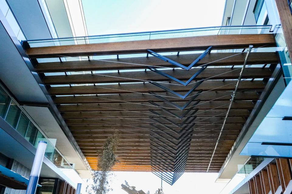 Timber canopy at Ambleside Galleria Canopy