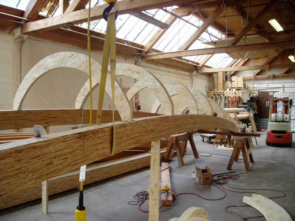 Roof structure at Rix Centre for Ocean Discoveries
