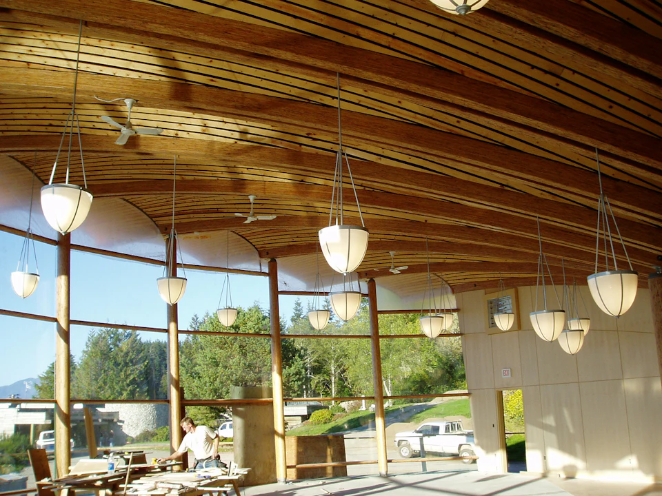 Roof structure at Rix Centre for Ocean Discoveries