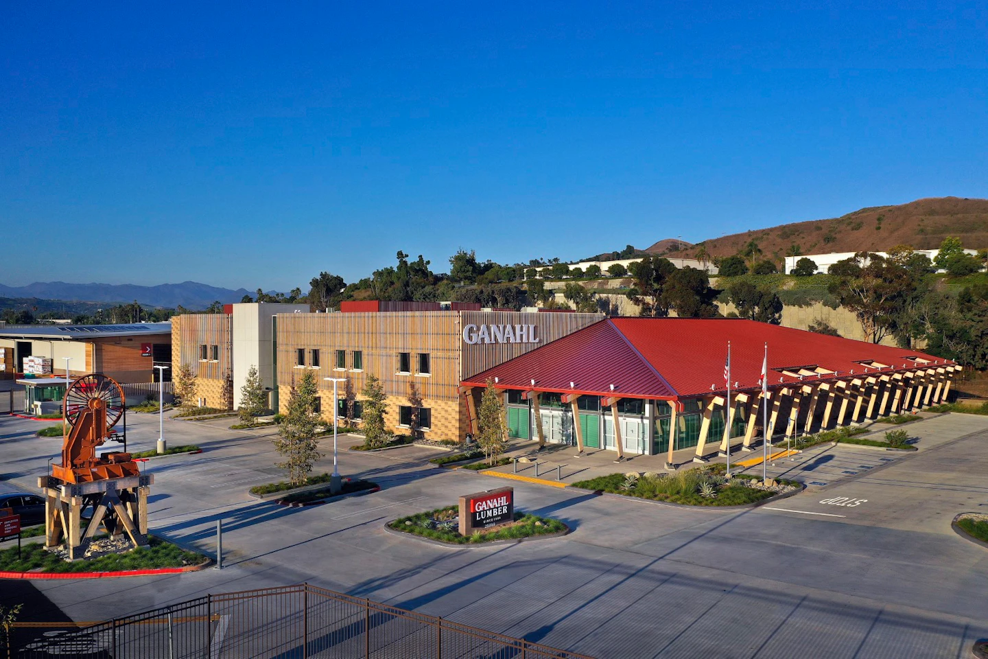 Exterior view of Ganahl Lumber Headquarters