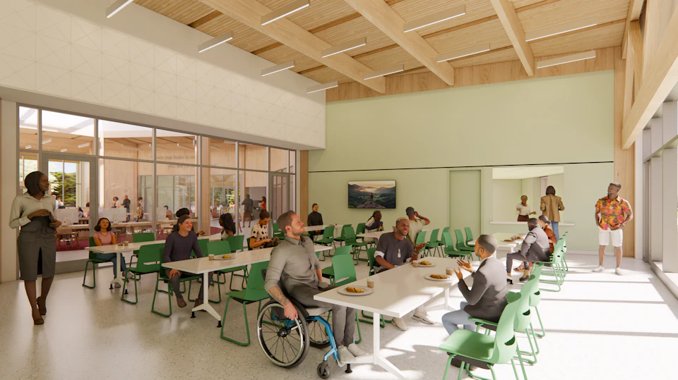 Interior view of Douglass Community Center