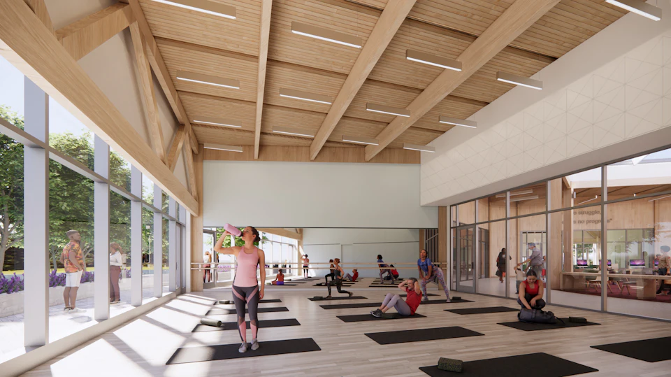 Interior view of Douglass Community Center