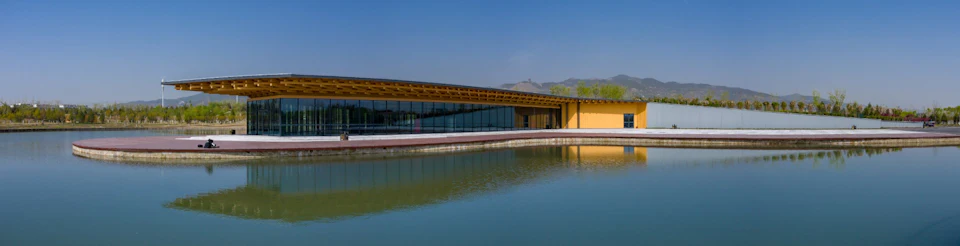 Architectural rendering of Taiyuan Botanical Garden - The Tea House