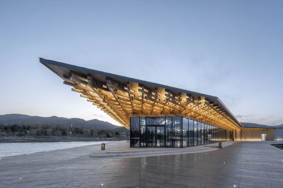 Exterior view of Taiyuan Botanical Garden - The Tea House