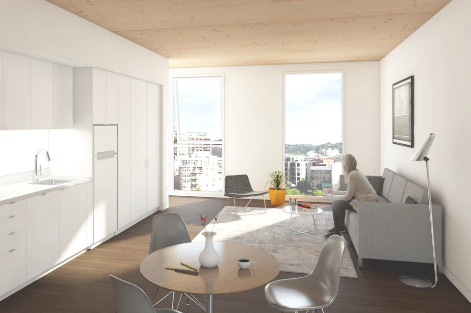 Residential interior rendering for Framework
