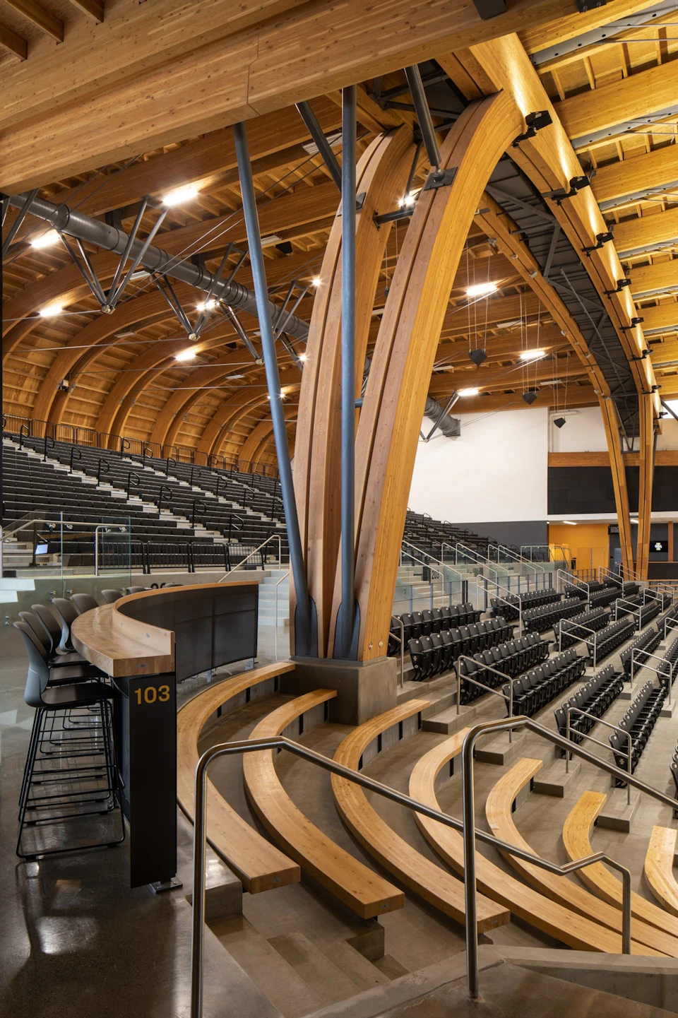 Interior view of Idaho Central Credit Union Arena