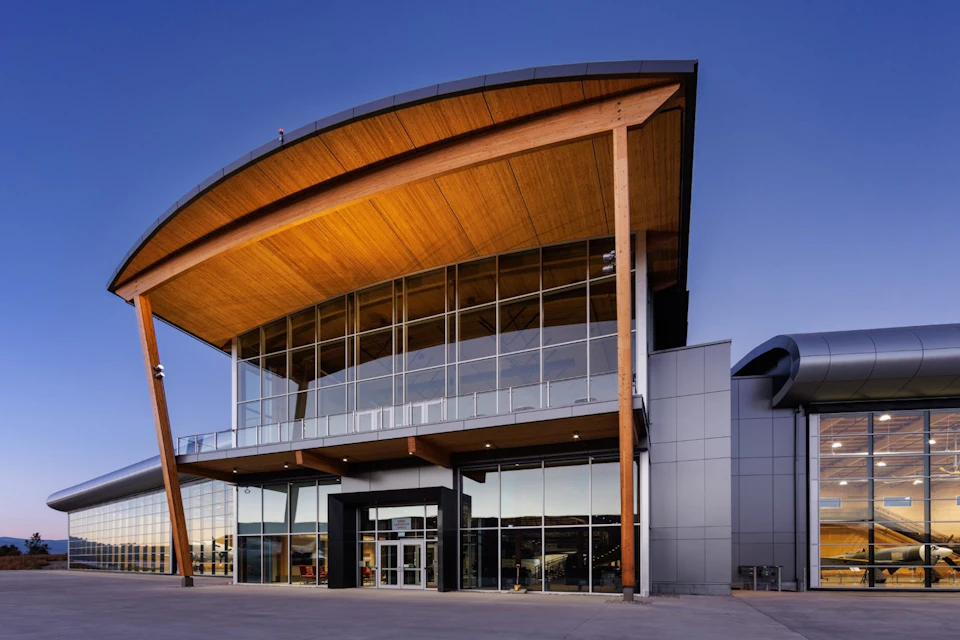 Exterior view of KF Aerospace Centre for Excellence