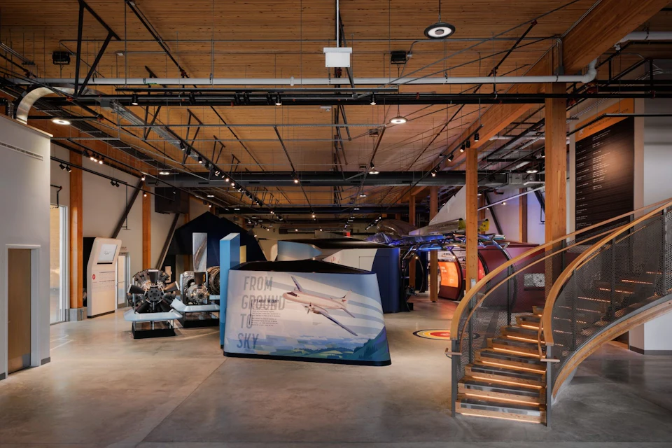 Stair and surrounding structure at KF Aerospace Centre for Excellence
