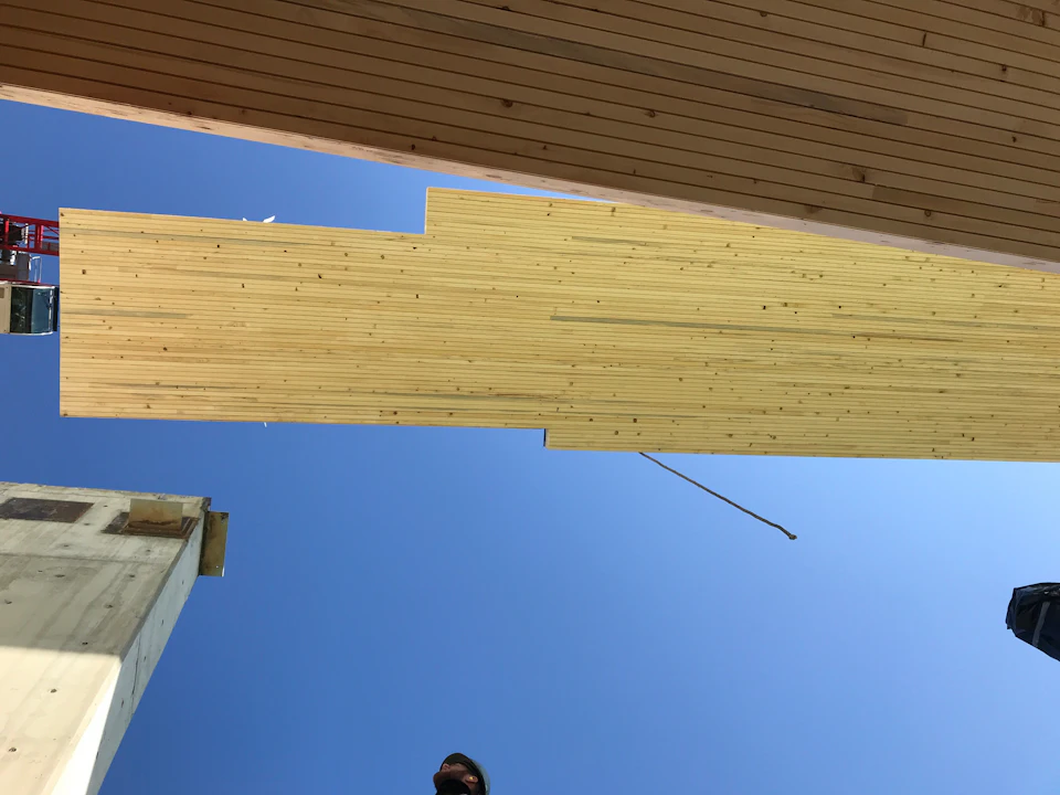 Structure for Lakeview Office Building during installation