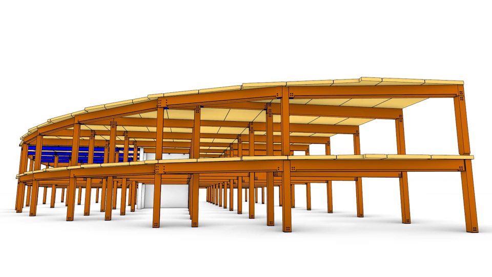 Three-dimensional model of Lakeview Office Building