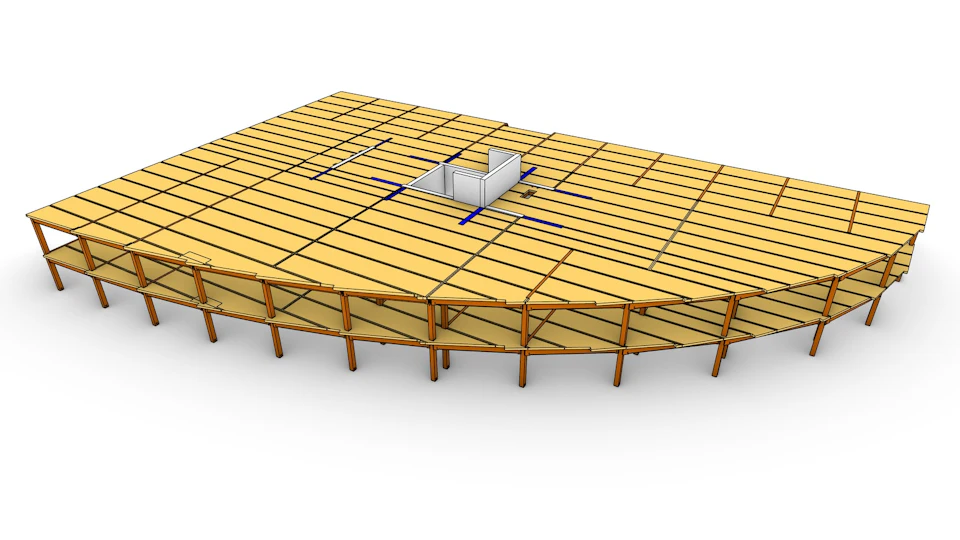 Three-dimensional model of Lakeview Office Building