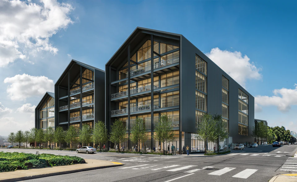 Exterior rendering of Nashville Warehouse Company Office