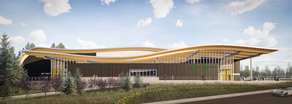 Elevation drawing for Idaho Central Credit Union Arena