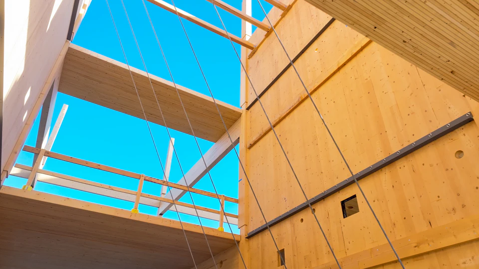 Atrium roof opening at One Bridgeland Green