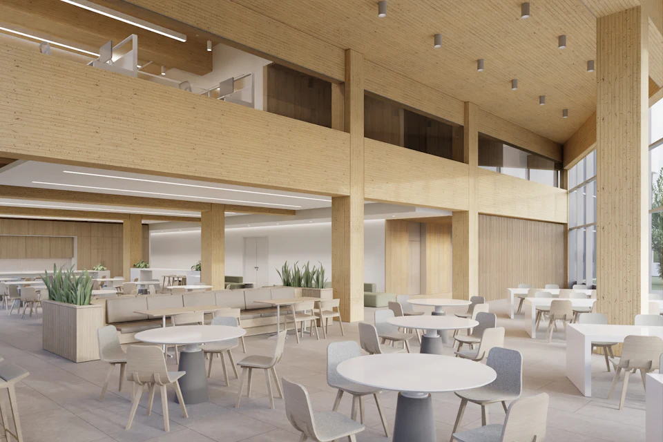 Interior rendering of Peel Regional Police Operational Support Facility