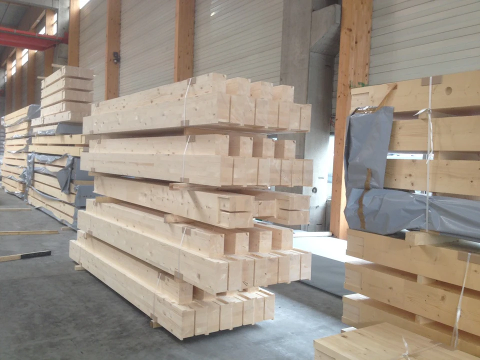 Stacked wood components for T3 Minneapolis