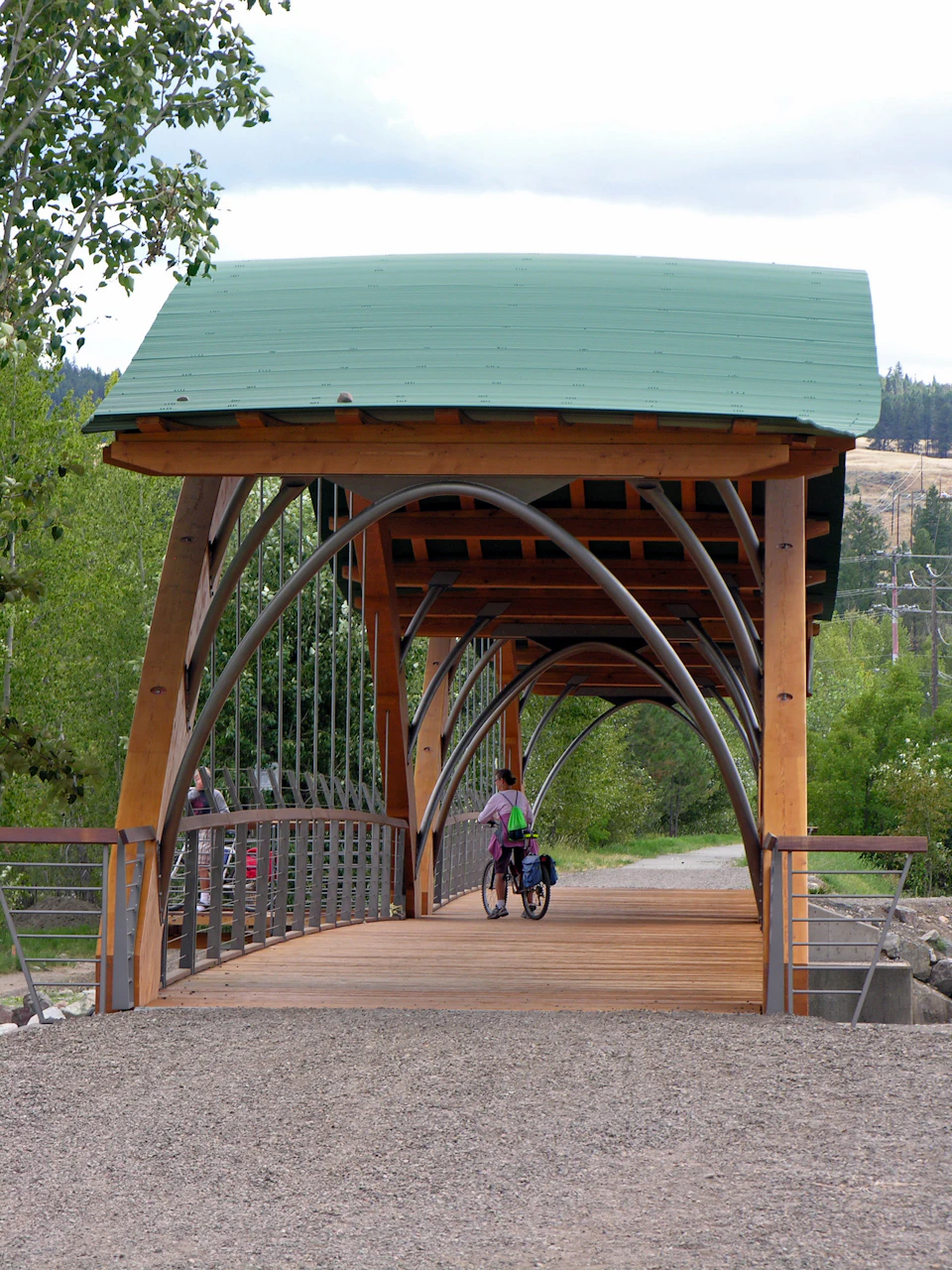 Covered entrance to Princeton Bridge of Dreams