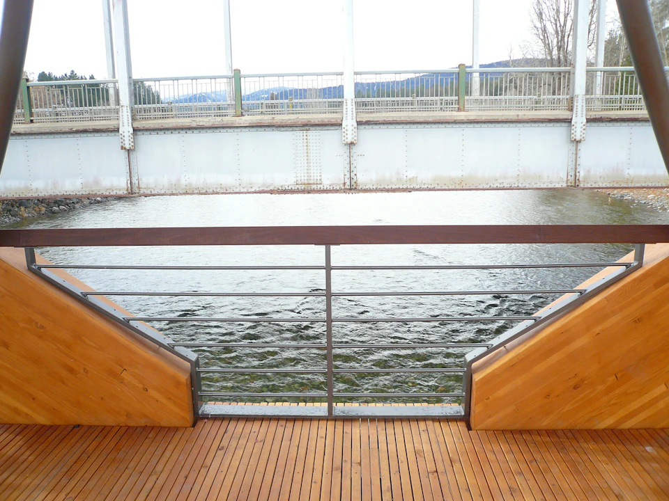 View from the deck of Princeton Bridge of Dreams