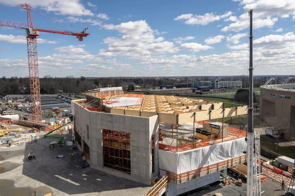 Princeton University Commons under construction
