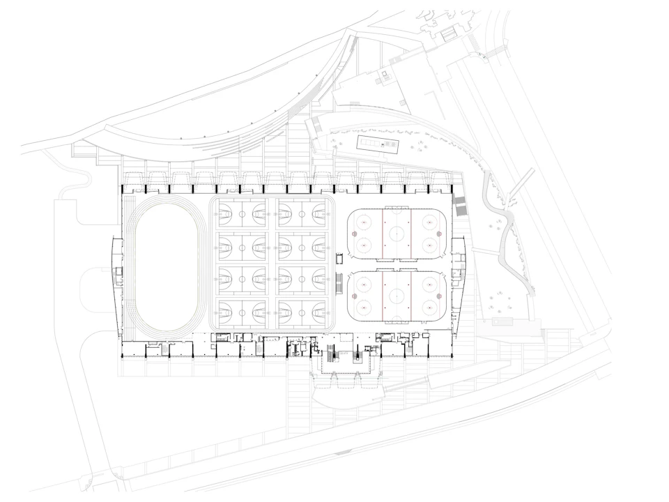 Site plan for Richmond Olympic Oval