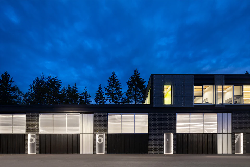 Roof structure at South Surrey Operations Center