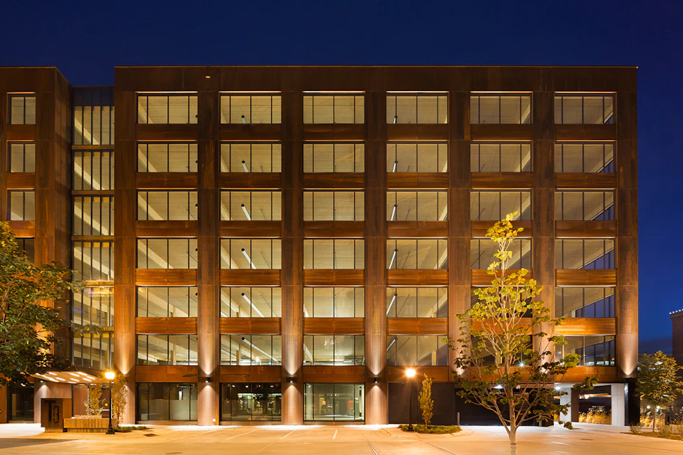 T3 Minneapolis exterior at night