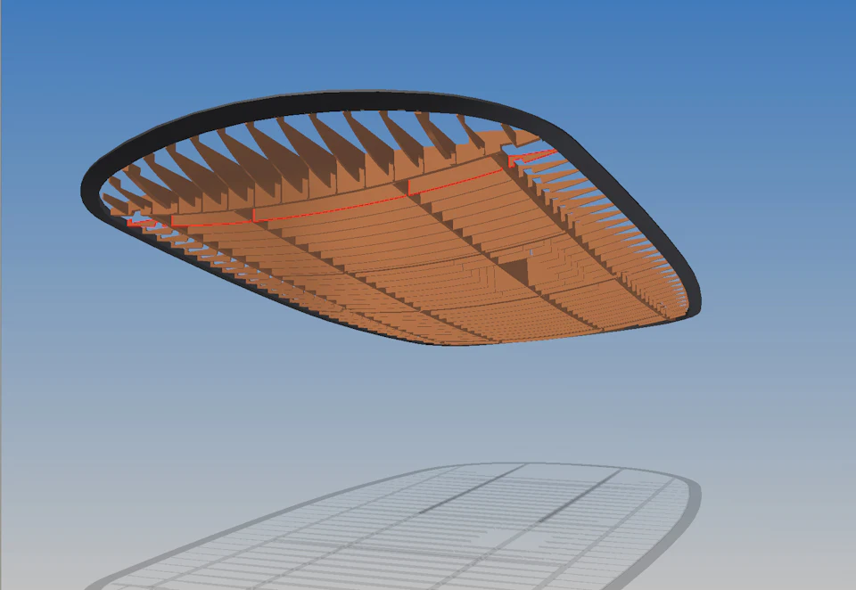 Three-dimensional roof model for Lo Residence