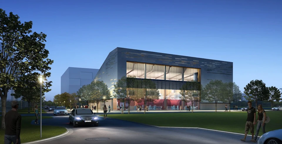 Exterior rendering of UBC District Energy Centre