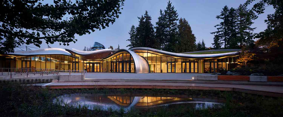 Exterior view of VanDusen Botanical Gardens Visitor Centre